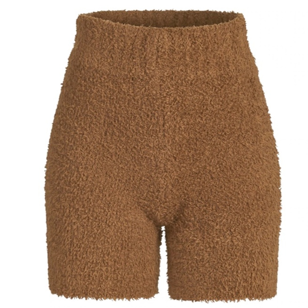 SKIMS Cozy Knit Shorts in Camel XXS/XS